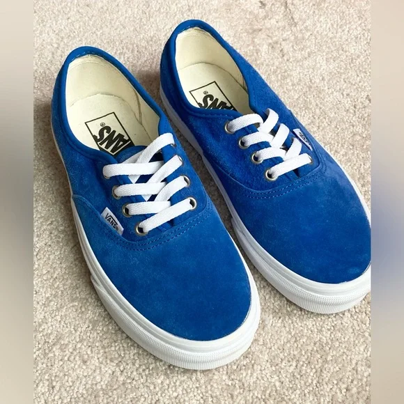 Vans Authentic Vans Slip On Blue Suede Vans Shoes Vans Authentic